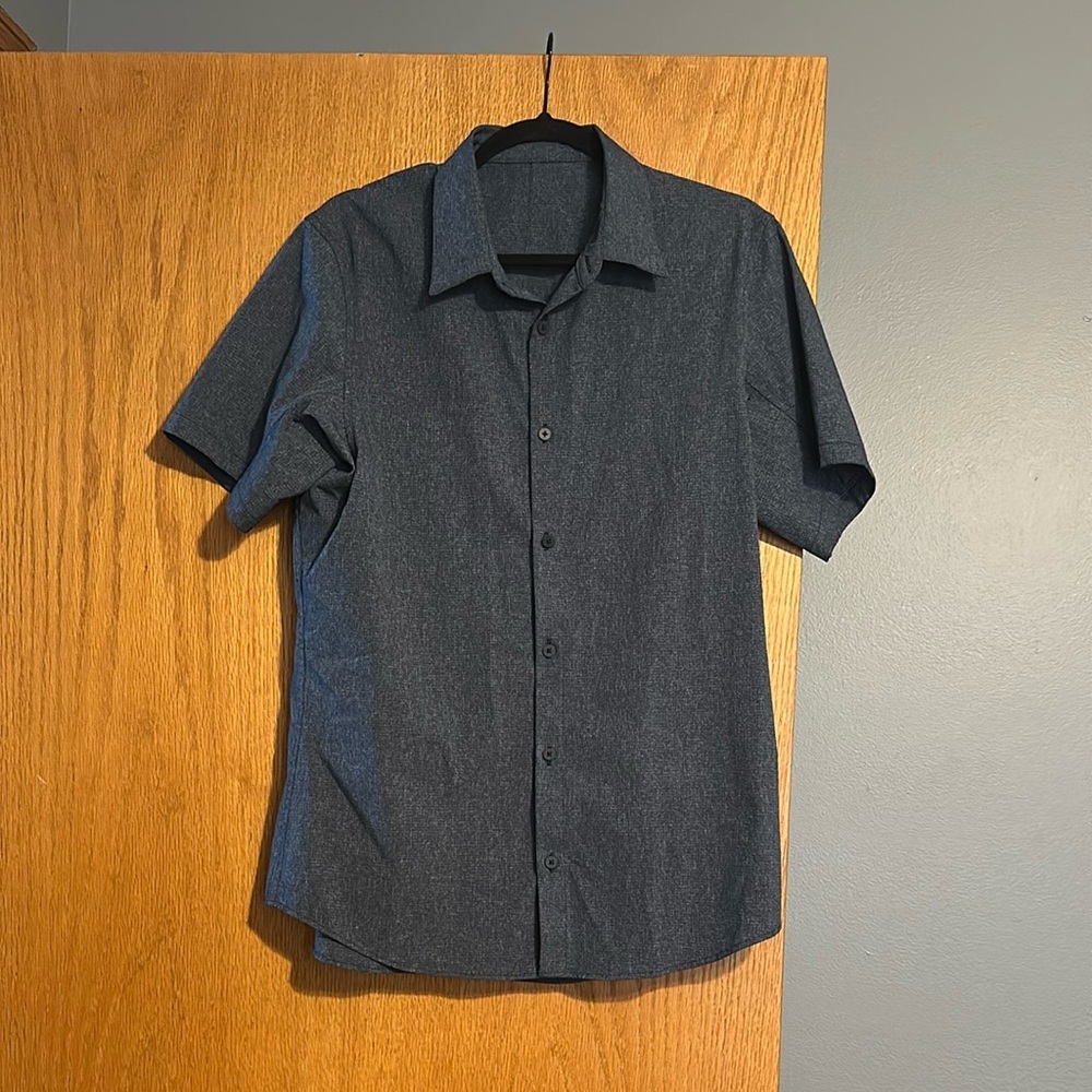 Lululemon Navy Button-Down Shirt